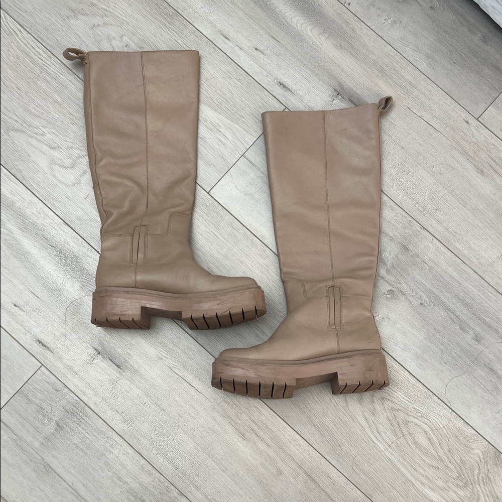 Sam Edelman Tan Knee-High Women's Boots - Picture 1 of 2